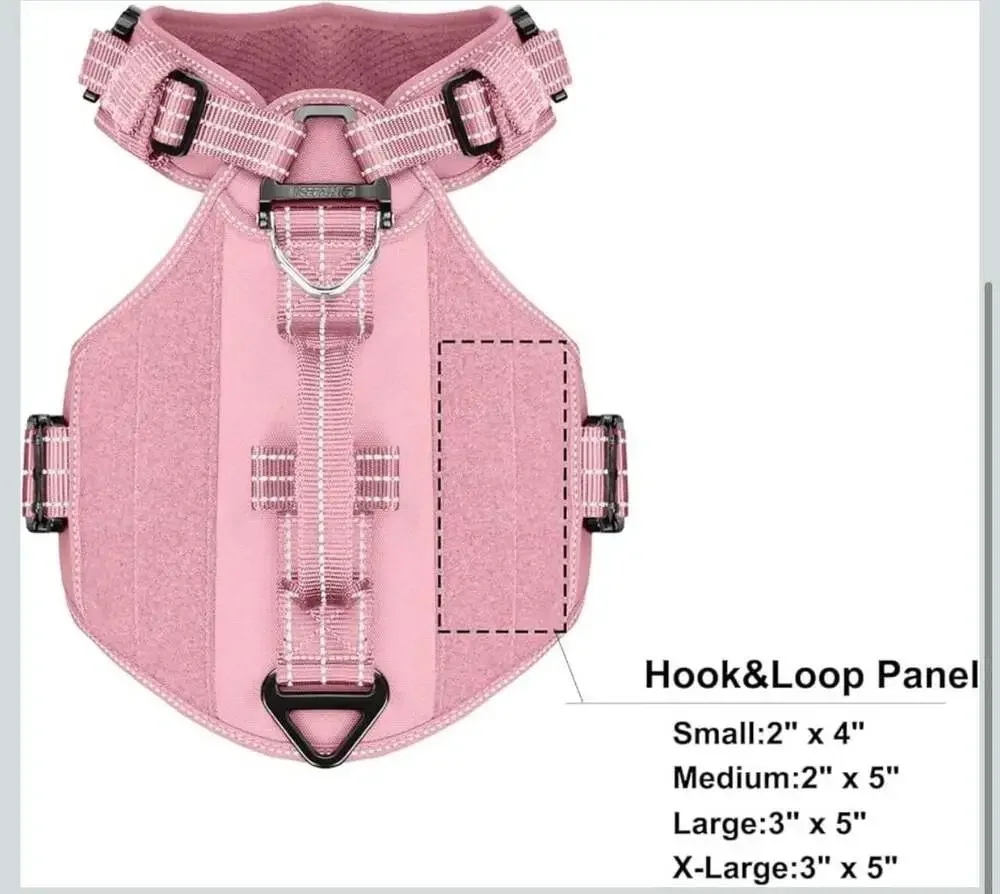 ICEFANG GN3 Tactical Dog Harness for Small Dogs, 6X Quick-Release Buckles,Dog...